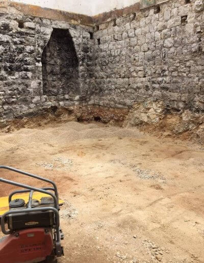 Ground floor levelled